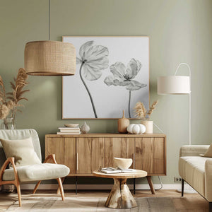 Tablou canvas „Same tulip : front- and backview” de Lotte Grønkjær