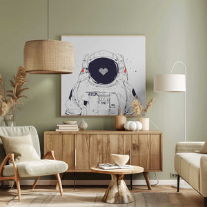 Tablou canvas „Astronaut love” de Balazs Solti