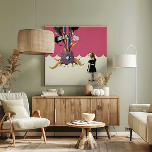 Tablou canvas „Hello Ruby” de Famous When Dead