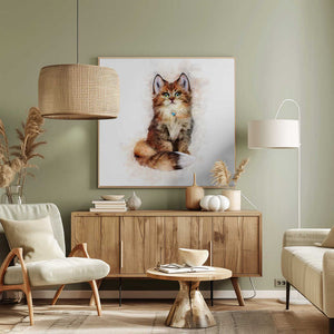 Tablou canvas „Fluffy Whiskers” de Emel Tunaboylu