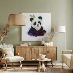 Tablou canvas „Pensive Panda” de Emel Tunaboylu