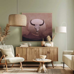 Tablou canvas „Desert Moonrise” de Emel Tunaboylu