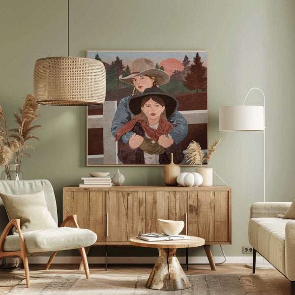 Tablou canvas „Sunset Riders” de Emel Tunaboylu