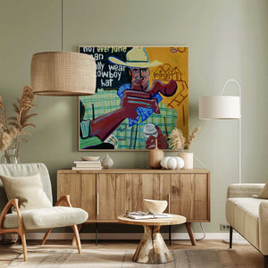 Tablou canvas „Not Everyone Can Actually Wear a Cowboy Hat” de Steve Spencer