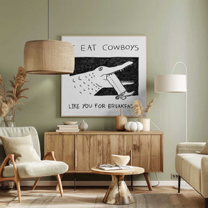 Tablou canvas „I Eat Cowboys Like You for Breakfast” de Anyone Can Yeehaw