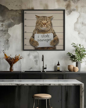 Tablou înramat „Crime and Punishment....” de Iryna Kuznetsova (Iridi)