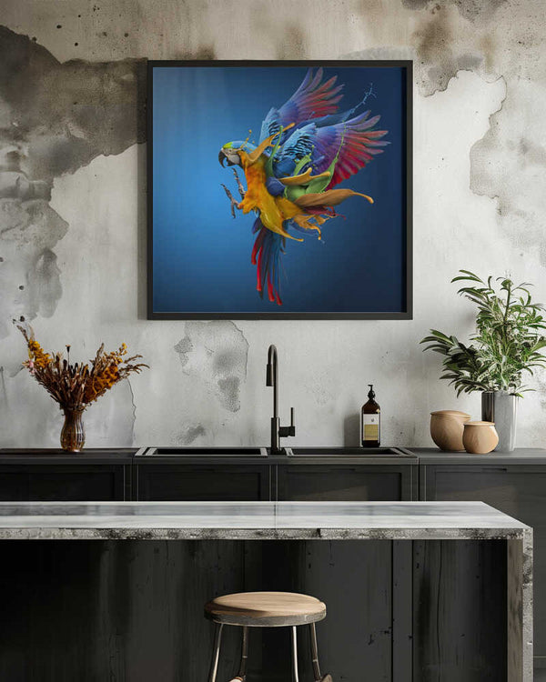 Tablou înramat „Flying Colours” de Sulaiman Almawash