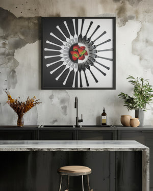 Tablou înramat „Strawberry Designs” de Mike Melnotte