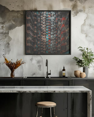 Tablou înramat „Apartments in Hong Kong” de AN POTO