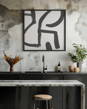 Tablou înramat „Curvy Lines No2” de Dan Hobday