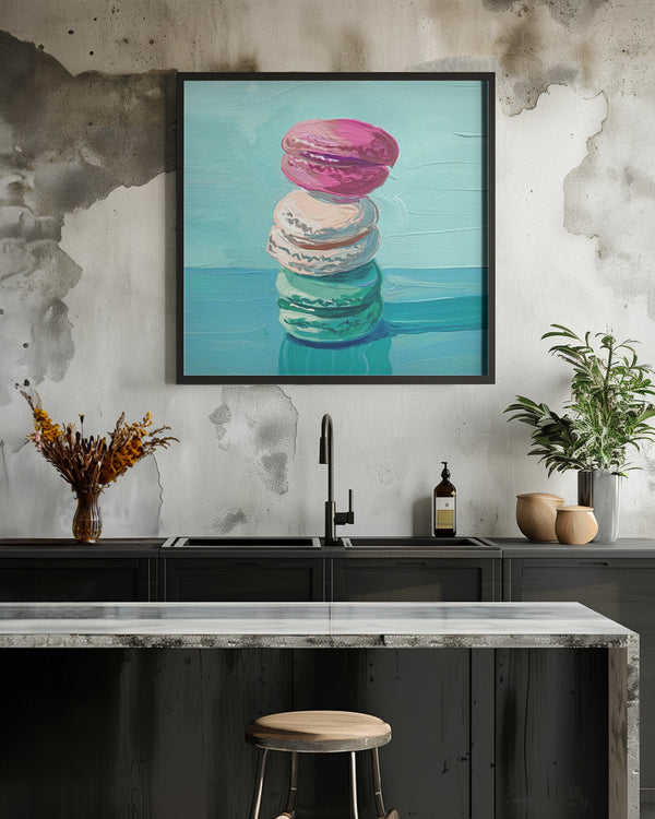 Tablou înramat „Macarons” de Pauline Wegman | Key and Sea Creative