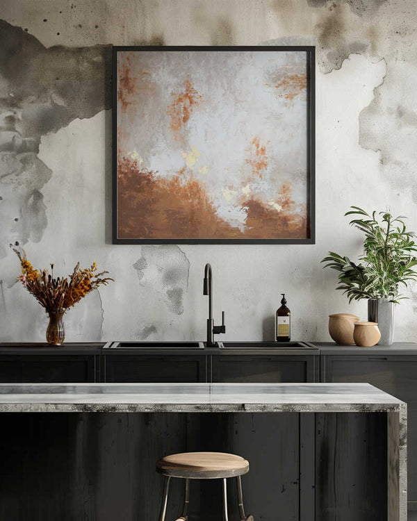 Tablou înramat „Abstract Blue Red Green 2” de Alyson Storms