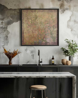 Tablou înramat „Still life with green leaves” de Alise Loebelsohn
