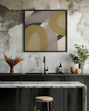 Tablou înramat „Amica Ochre” de Studio Palette