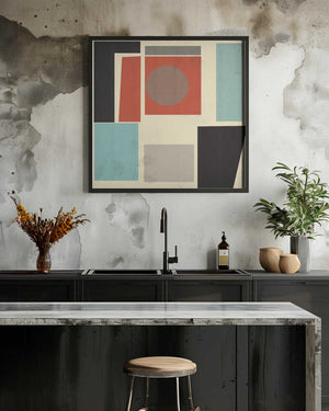 Tablou înramat „Geometric Harmony” de THE MIUUS STUDIO