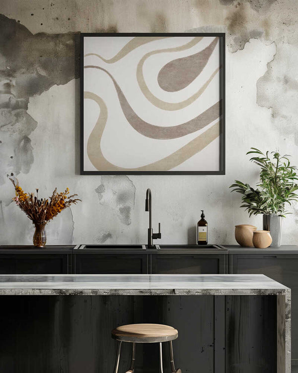 Tablou înramat „Fluid Earth Patterns” de Emel Tunaboylu