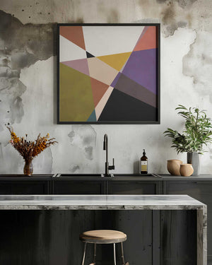 Tablou înramat „Mid Circles Terracotta Blck3” de Ana Rut Bre