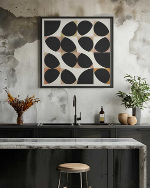 Tablou înramat „Circles Nov 19  B Unround Dots” de Ana Rut Bre