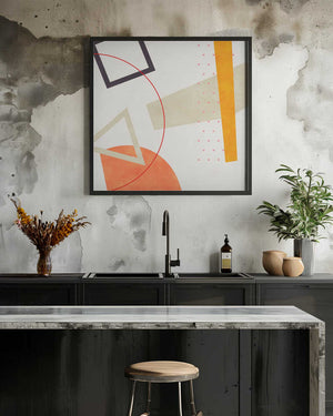 Tablou înramat „Mid Bauhaus Geometry 6” de Ana Rut Bre