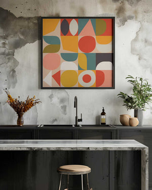 Tablou înramat „Bauhaus Modern Bold” de Ana Rut Bre