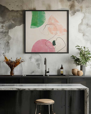Tablou înramat „Organic Painted 12 10600px   Mai2021 Kopie” de Ana Rut Bre
