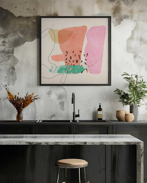Tablou înramat „Organic Painted 13 10600px   Mai2021 Kopie” de Ana Rut Bre