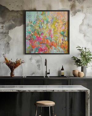 Tablou înramat „Expressionist Colorful Abstract” de Dorothy Fagan