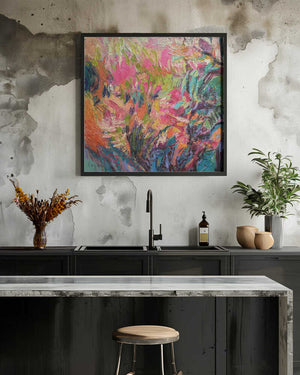 Tablou înramat „Vibrant Garden Burst” de Dorothy Fagan