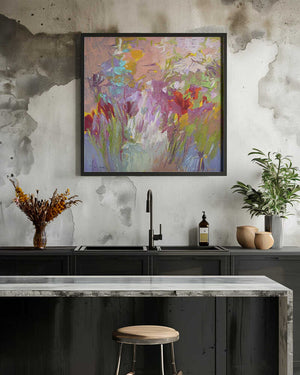 Tablou înramat „Colorful Bloom Palette” de Dorothy Fagan