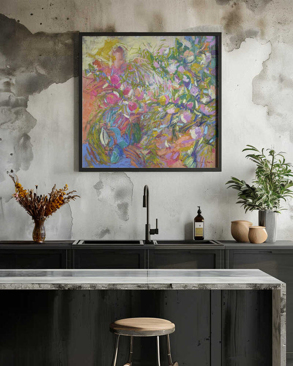 Tablou înramat „Vibrant Floral Petals” de Dorothy Fagan