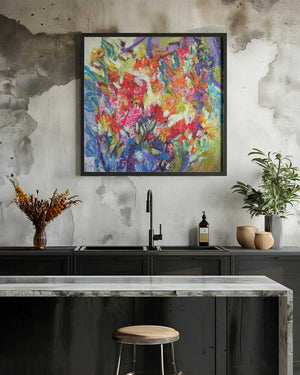 Tablou înramat „Expressionist Colorful Abstract” de Dorothy Fagan
