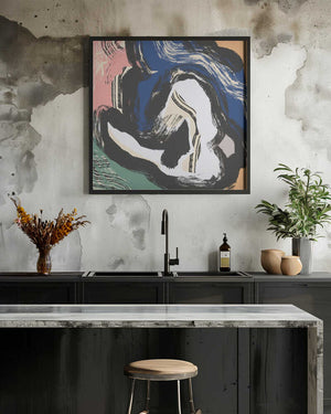 Tablou înramat „Sitting Nude Bold Abstract” de Little Dean