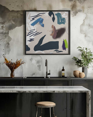 Tablou înramat „Mixed media abstract” de Little Dean