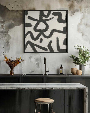 Tablou înramat „Line art abstract 03” de Little Dean