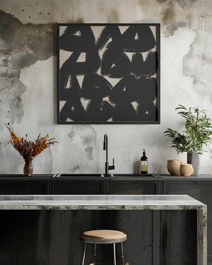 Tablou înramat „Bold Brush Shapes” de Little Dean
