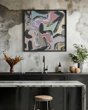 Tablou înramat „Bold Brush Strokes” de Little Dean