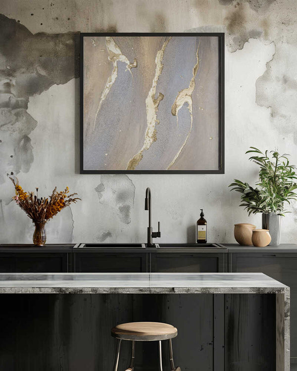 Tablou înramat „Ephemeral Gold” de Anete Purina-Purite