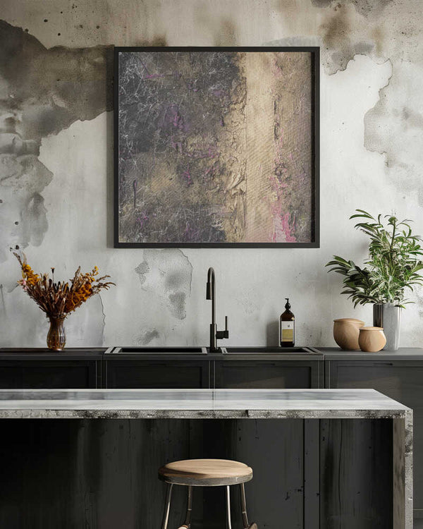 Tablou înramat „Fractured Gilt” de Anete Purina-Purite