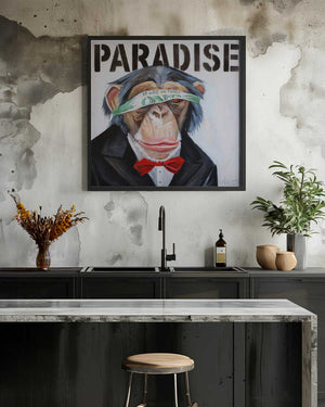 Tablou înramat „Monkey BusinessMan” de Violeta Vollmer