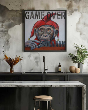 Tablou înramat „Jester's Final Play” de Violeta Vollmer