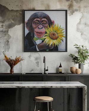 Tablou înramat „Sunflower Surprise” de Violeta Vollmer