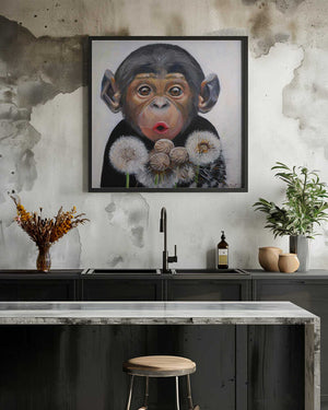 Tablou înramat „Surprised Monkey” de Violeta Vollmer