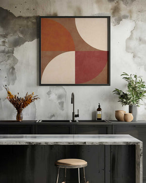 Tablou înramat „Autumn Mid Century Earthy 13” de Ana Rut Bre