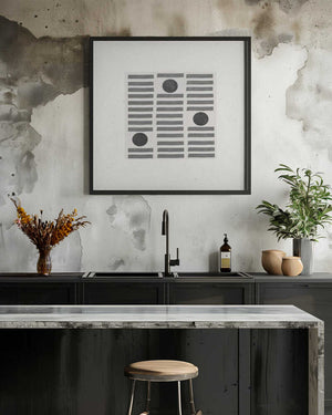 Tablou înramat „Lines and Circles” de THE MIUUS STUDIO
