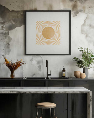 Tablou înramat „Radiant Sunburst” de THE MIUUS STUDIO