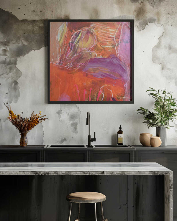 Tablou înramat „Vibrant Whirlwind” de Dorothy Fagan