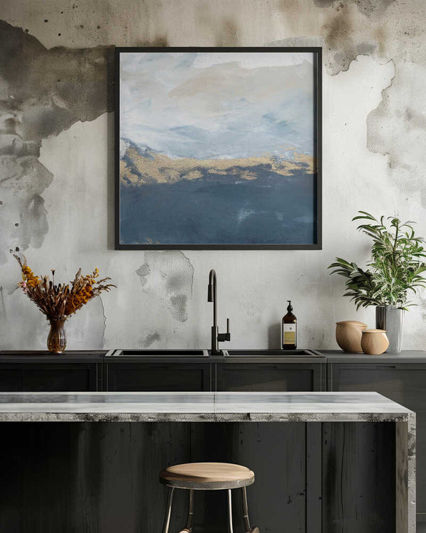 Tablou înramat „Peaceful Golden Horizon” de Julia Contacessi