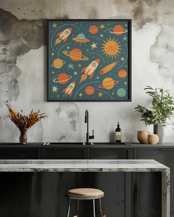 Tablou înramat „Planetary Exploration” de Taudalpoi