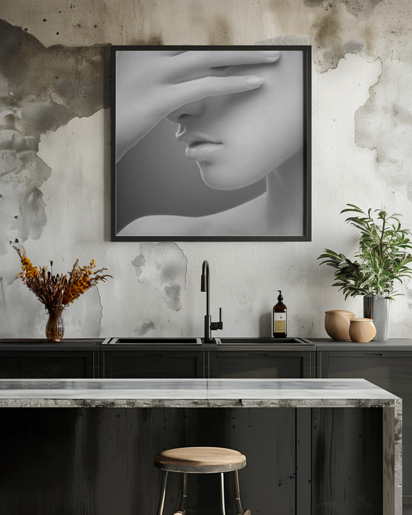 Tablou înramat „E” de Widi Hardhanu