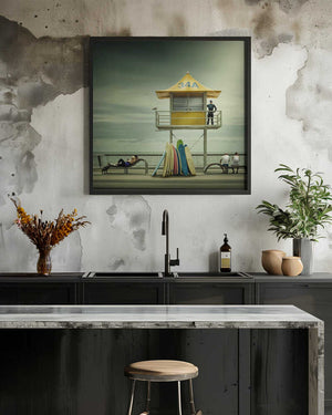 Tablou înramat „The life guard” de Adrian Donoghue